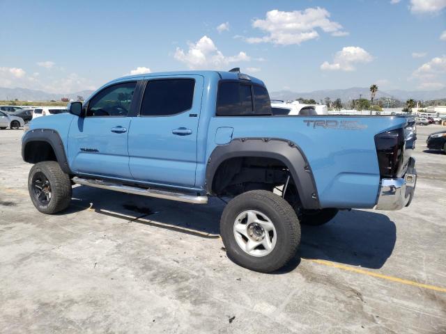 5TFAX5GN2KX135246 - 2019 TOYOTA TACOMA DOUBLE CAB BLUE photo 2