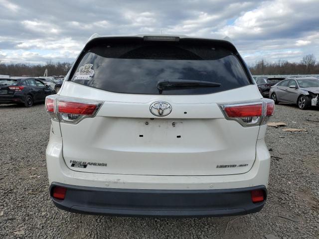 5TDDKRFH4FS106860 - 2015 TOYOTA HIGHLANDER LIMITED WHITE photo 6