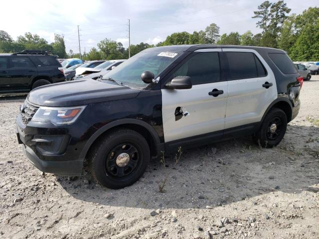 1FM5K8ARXKGA12593 - 2019 FORD EXPLORER POLICE INTERCEPTOR TWO TONE photo 1