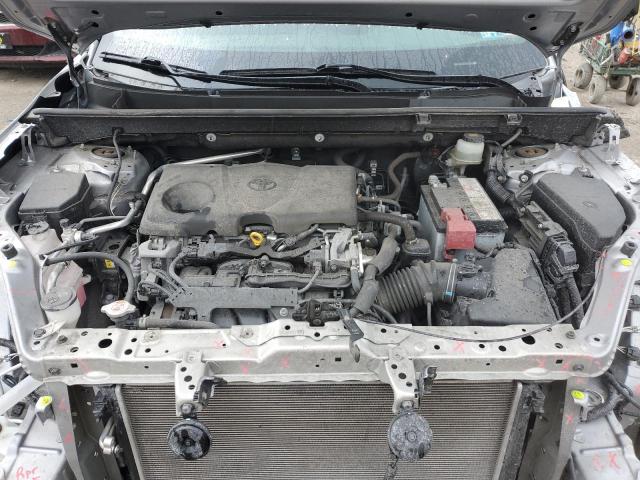 JTMP1RFV3KD021651 - 2019 TOYOTA RAV4 XLE SILVER photo 12