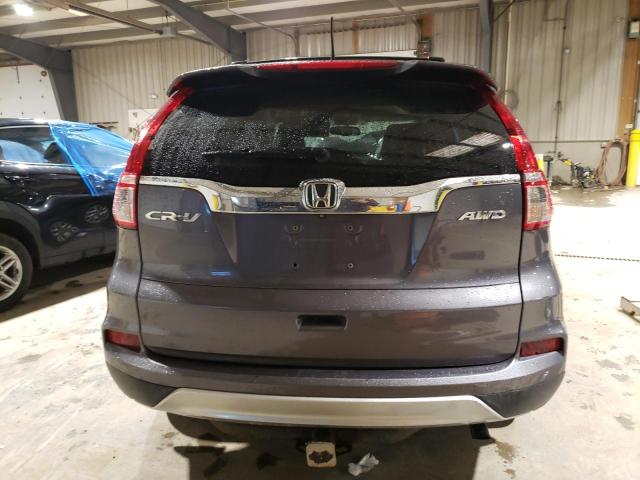 2HKRM4H70FH655906 - 2015 HONDA CR-V EXL GRAY photo 6