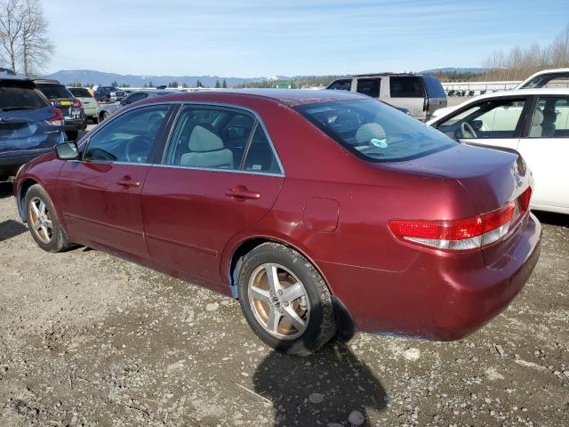 1HGCM56633A035867 - 2003 HONDA ACCORD EX RED photo 2