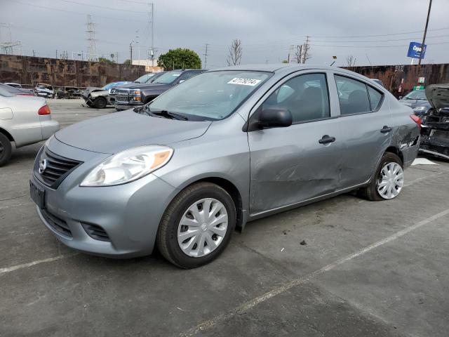 3N1CN7AP2EL816756 - 2014 NISSAN VERSA S GRAY photo 1