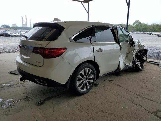 5FRYD4H44GB017495 - 2016 ACURA MDX TECHNOLOGY WHITE photo 3