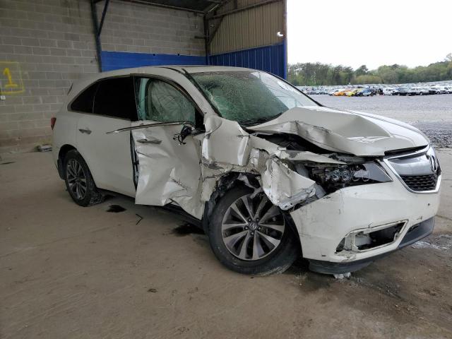 5FRYD4H44GB017495 - 2016 ACURA MDX TECHNOLOGY WHITE photo 4