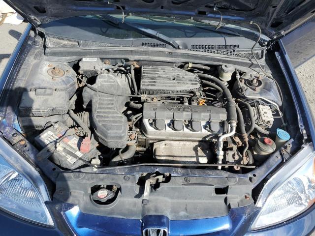 1HGEM22983L012001 - 2003 HONDA CIVIC EX BLUE photo 11