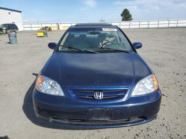 1HGEM22983L012001 - 2003 HONDA CIVIC EX BLUE photo 5