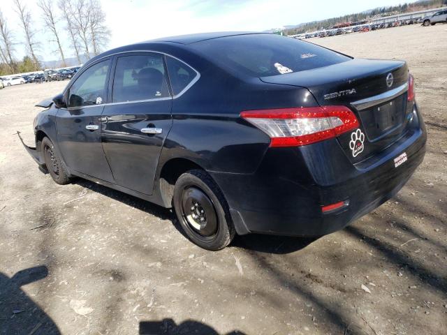 3N1AB7AP8EY330679 - 2014 NISSAN SENTRA S BLACK photo 2