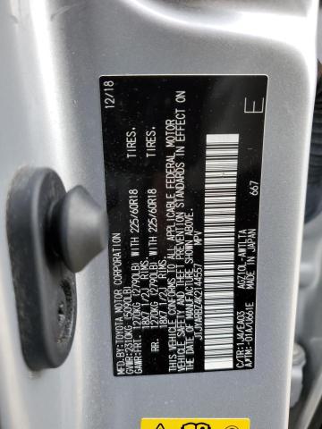 JTJYARBZ4K2144557 - 2019 LEXUS NX 300 BASE 银色 照片 12