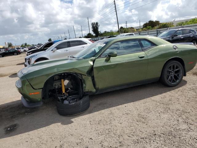 2C3CDZJG1NH206839 - 2022 DODGE CHALLENGER GT GREEN photo 1