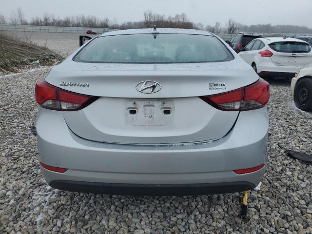 5NPDH4AE4EH506694 - 2014 HYUNDAI ELANTRA SE SILVER photo 6