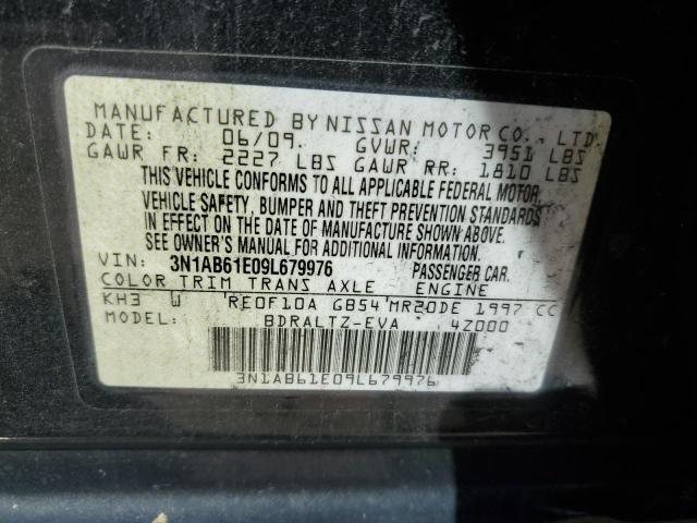 3N1AB61E09L679976 - 2009 NISSAN SENTRA 2.0 BLACK photo 12