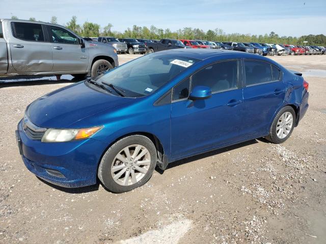 2HGFB2F97CH551386 - 2012 HONDA CIVIC EXL BLUE photo 1