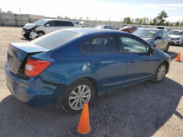 2HGFB2F97CH551386 - 2012 HONDA CIVIC EXL ლურჯი ფოტო 3