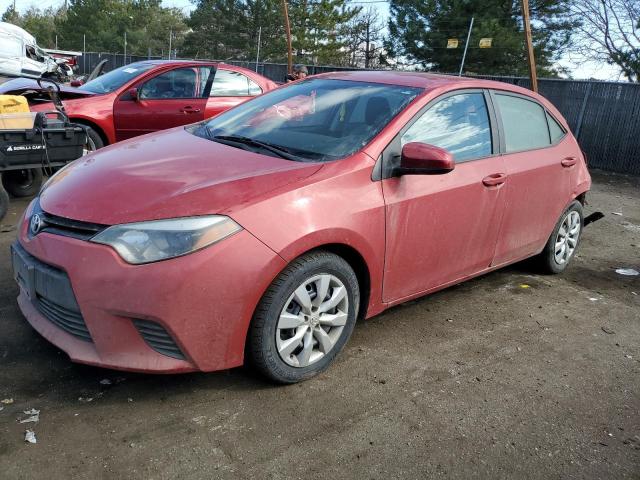 2T1BURHE8EC110406 - 2014 TOYOTA COROLLA L RED photo 1