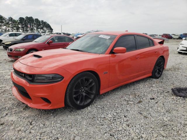 2C3CDXGJ8LH244847 - 2020 DODGE CHARGER SCAT PACK ORANGE photo 1