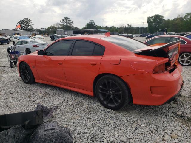 2C3CDXGJ8LH244847 - 2020 DODGE CHARGER SCAT PACK ORANGE photo 2