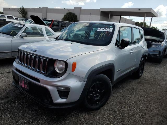 ZACNJAAB5LPL03344 - 2020 JEEP RENEGADE SPORT SILVER photo 1
