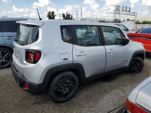 ZACNJAAB5LPL03344 - 2020 JEEP RENEGADE SPORT SILVER photo 3