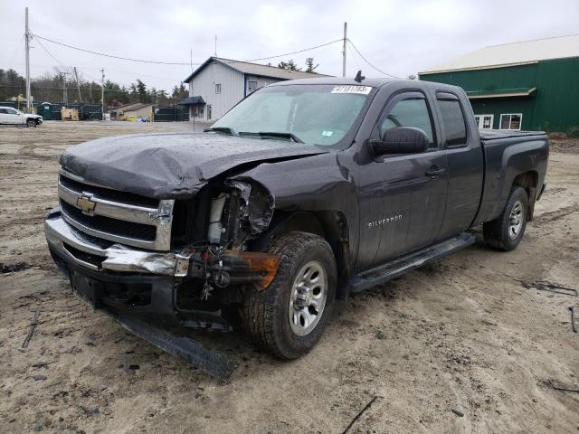 1GCSKREA6AZ287897 - 2010 CHEVROLET SILVERADO K1500 LS GRAY photo 1