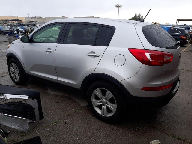 KNDPB3A28D7354050 - 2013 KIA SPORTAGE BASE SILVER photo 2