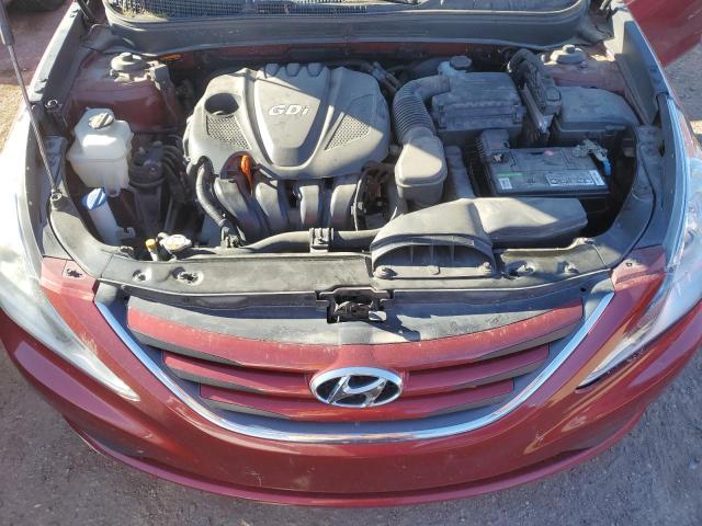 5NPEB4ACXEH823531 - 2014 HYUNDAI SONATA GLS RED photo 11