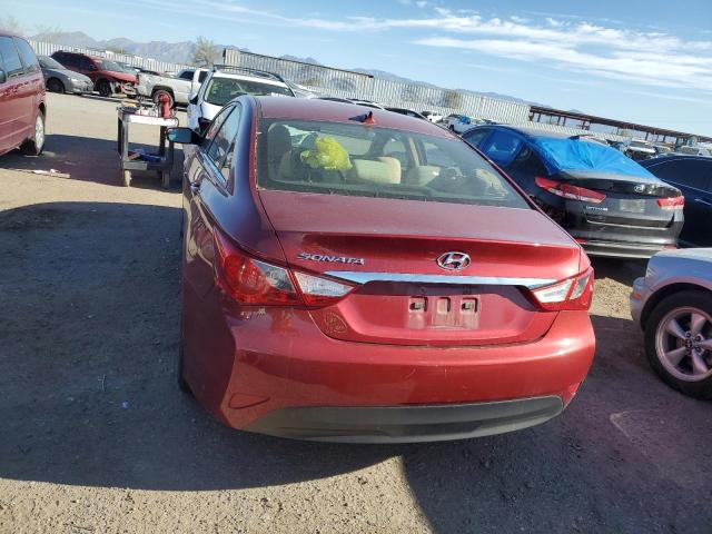 5NPEB4ACXEH823531 - 2014 HYUNDAI SONATA GLS RED photo 6