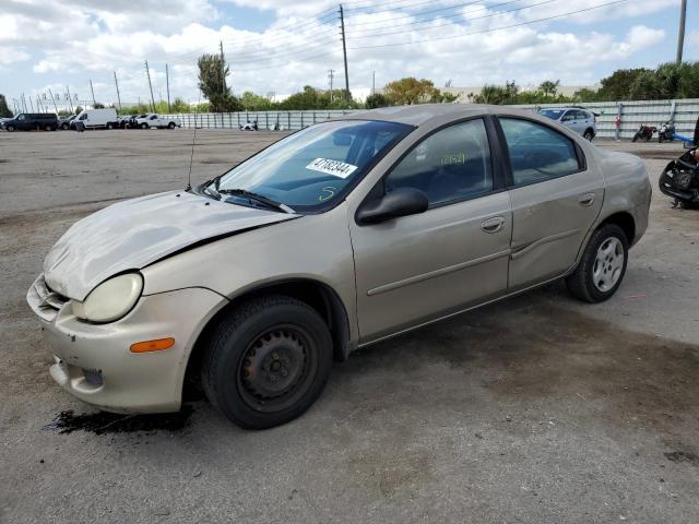 1B3ES26C92D524886 - 2002 DODGE NEON GOLD photo 1