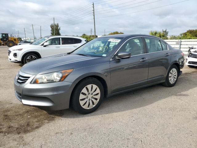 1HGCP2F37CA181829 - 2012 HONDA ACCORD LX GRAY photo 1