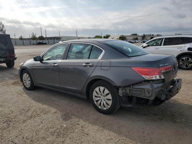 1HGCP2F37CA181829 - 2012 HONDA ACCORD LX GRAY photo 2