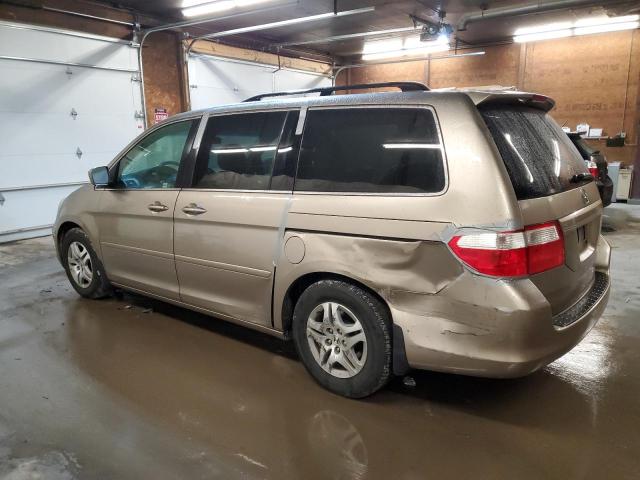 5FNRL38795B073569 - 2005 HONDA ODYSSEY EXL BEIGE photo 2