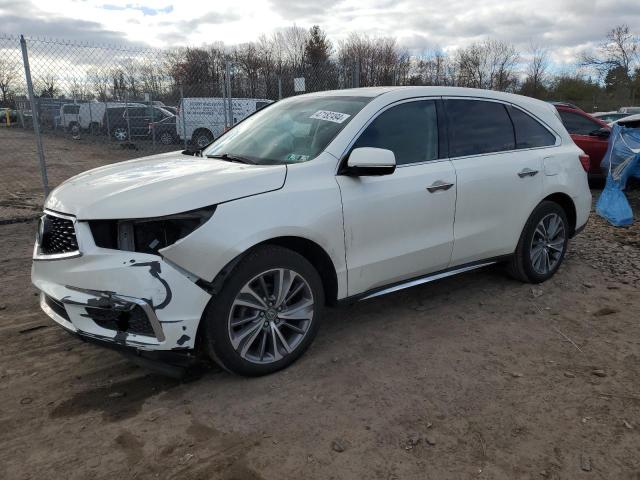 5FRYD4H70HB017666 - 2017 ACURA MDX TECHNOLOGY WHITE photo 1