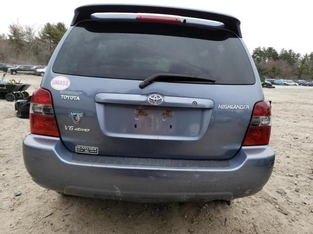 JTEEP21A270192371 - 2007 TOYOTA HIGHLANDER SPORT BLUE photo 6