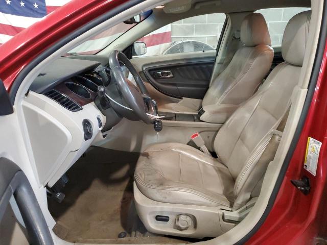 1FAHP2EW8CG134800 - 2012 FORD TAURUS SEL RED photo 7