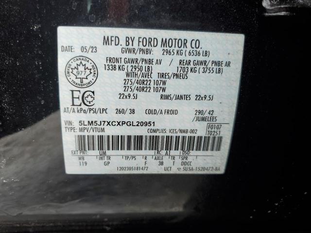 5LM5J7XCXPGL20951 - 2023 LINCOLN AVIATOR RESERVE 黑色 照片 14