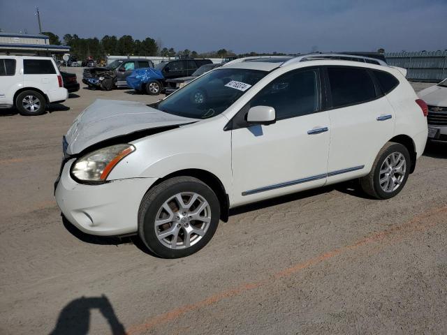 JN8AS5MV8DW613959 - 2013 NISSAN ROGUE S WHITE photo 1