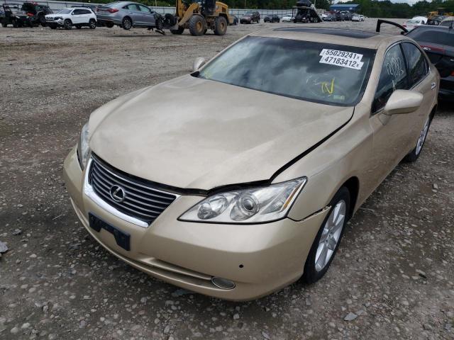 JTHBJ46G972022819 - 2007 LEXUS ES 350 GOLD photo 9