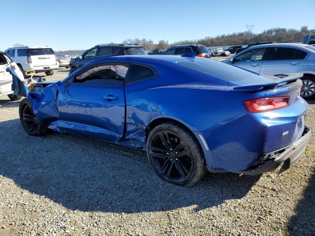 1G1FH1R74J0120841 - 2018 CHEVROLET CAMARO SS BLUE photo 2