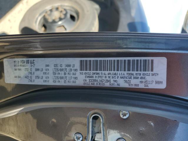 3C63RRHL1HG712845 - 2017 RAM 3500 SLT GRAY photo 12