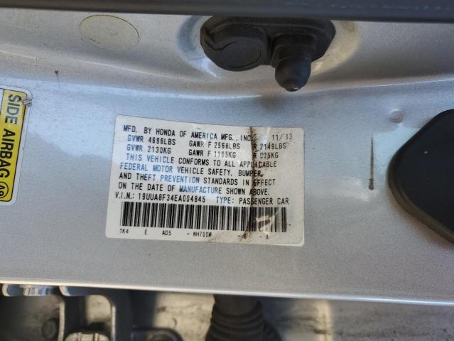 19UUA8F34EA004845 - 2014 ACURA TL SE SILVER photo 13