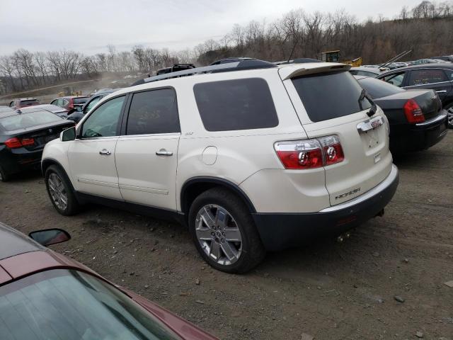 1GKLVNED1AJ173372 - 2010 GMC ACADIA SLT-2 WHITE photo 2