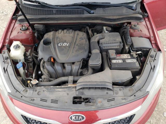 KNAGN4A70B5057269 - 2011 KIA OPTIMA EX RED photo 11