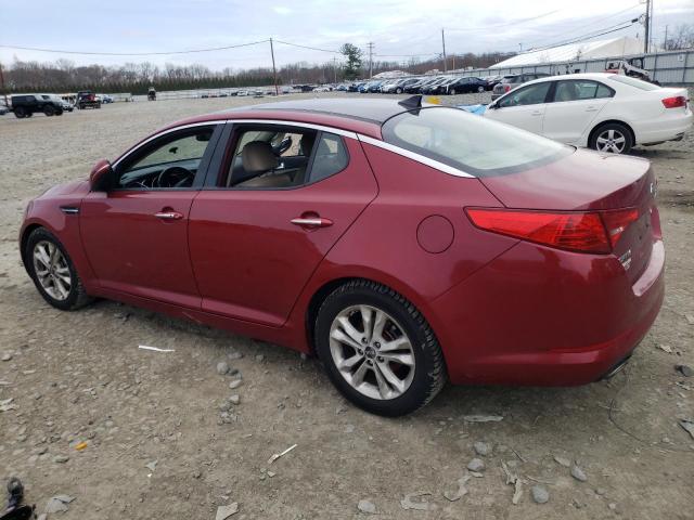 KNAGN4A70B5057269 - 2011 KIA OPTIMA EX RED photo 2