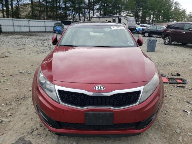 KNAGN4A70B5057269 - 2011 KIA OPTIMA EX RED photo 5