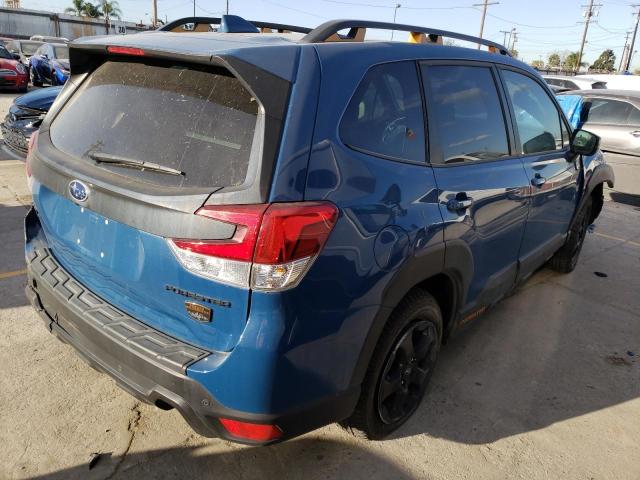 JF2SKAMC2NH417787 - 2022 SUBARU FORESTER WILDERNESS BLUE photo 3