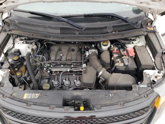 1FM5K8ARXEGC49928 - 2014 FORD EXPLORER POLICE INTERCEPTOR WHITE photo 11