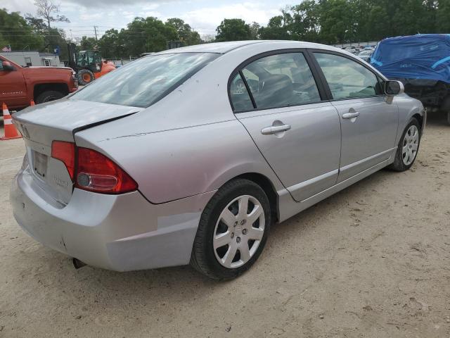 1HGFA16588L057218 - 2008 HONDA CIVIC LX SILVER photo 3