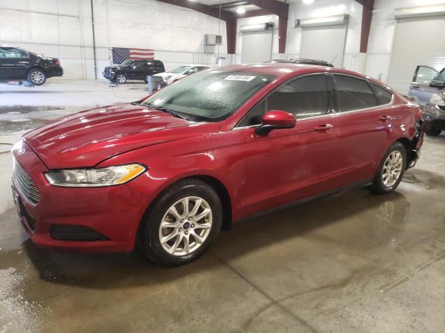 3FA6P0G77FR263769 - 2015 FORD FUSION S RED photo 1