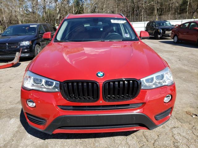 5UXWZ7C38H0X42008 - 2017 BMW X3 SDRIVE28I RED photo 5