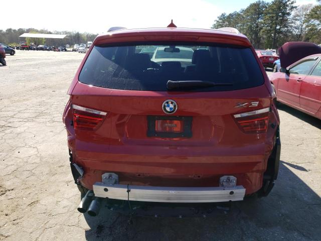 5UXWZ7C38H0X42008 - 2017 BMW X3 SDRIVE28I RED photo 6